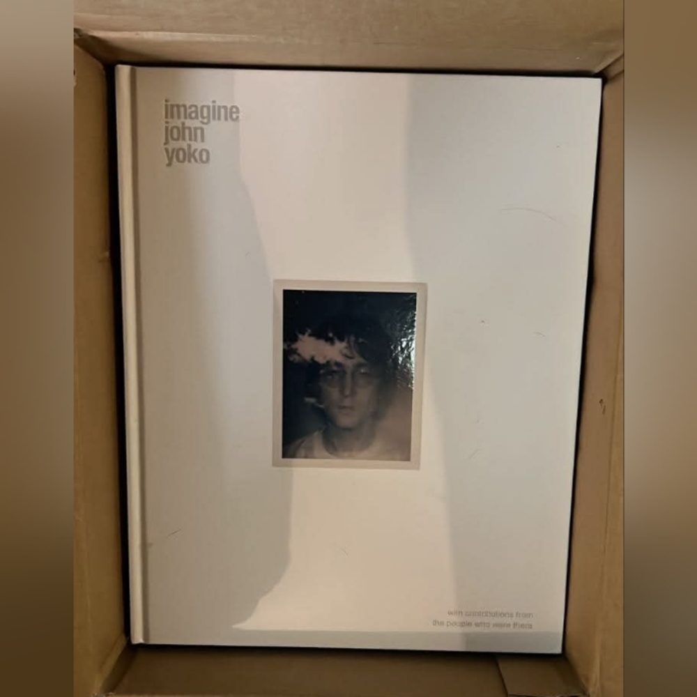 New IMAGINE JOHN YOKO COFFEE/END TABLE HARDCOVER BOOK 320 Pgs
